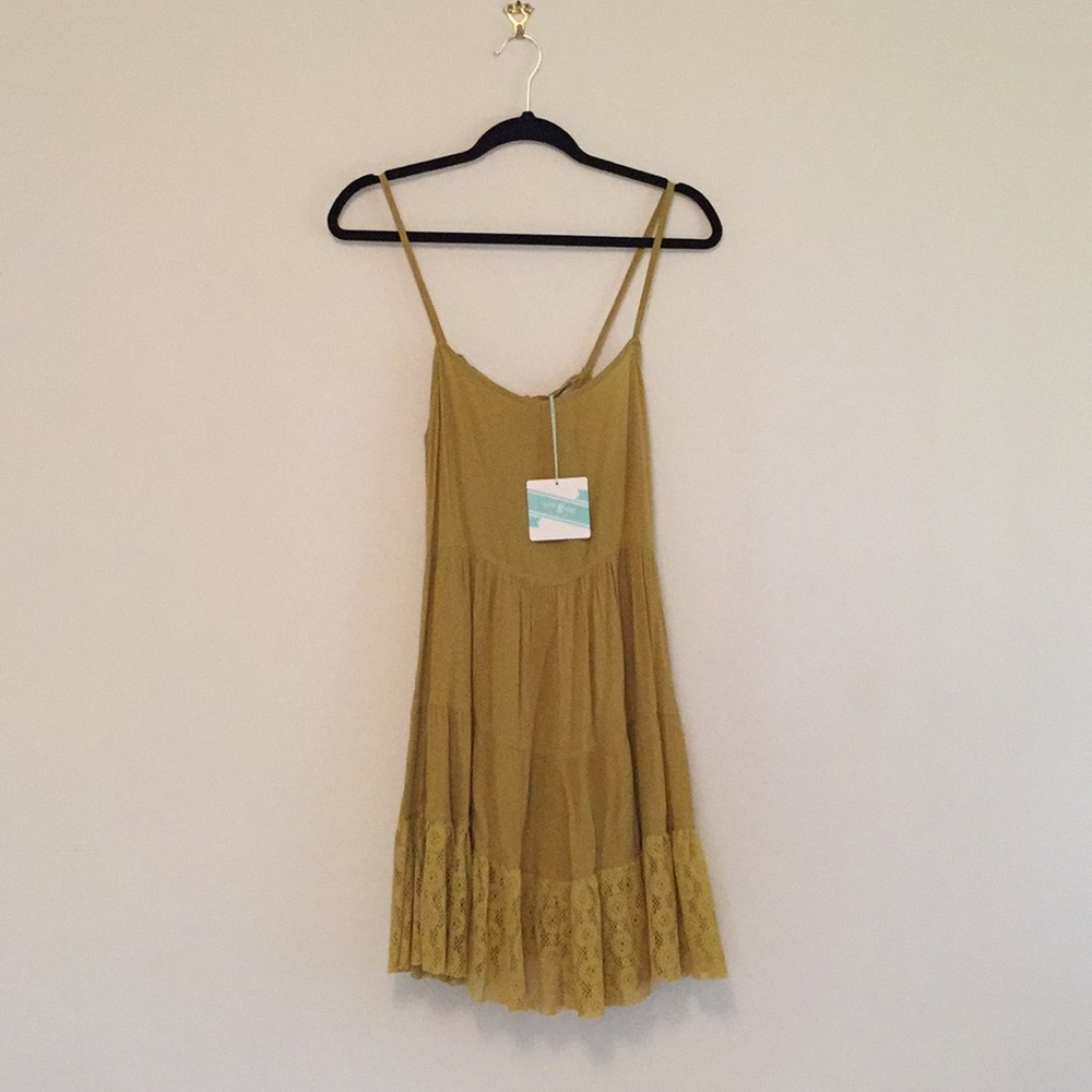 Golden/Green Tiered Sundress